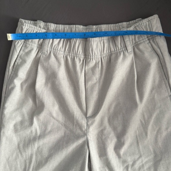 GAP Grey Pull on Ankle Pleated Trouser 10 - Picture 12 of 16